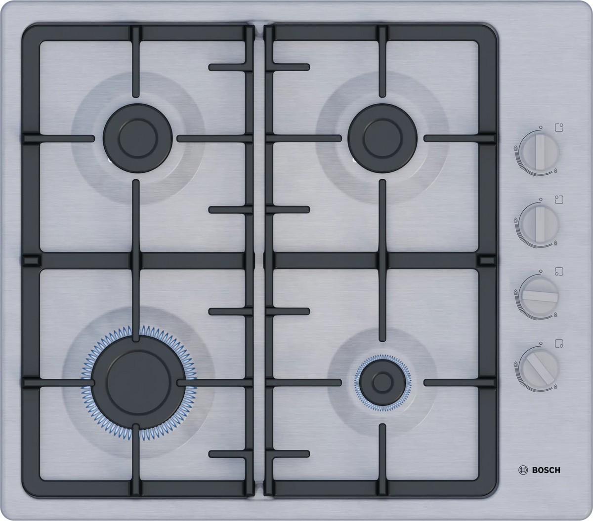 Plaque de Cuisson Bosch PBP6C5K90O 60 cm Acier inox Gaz