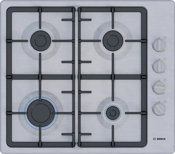 Plaque de Cuisson Bosch PBP6C5K90O 60 cm Acier inox Gaz