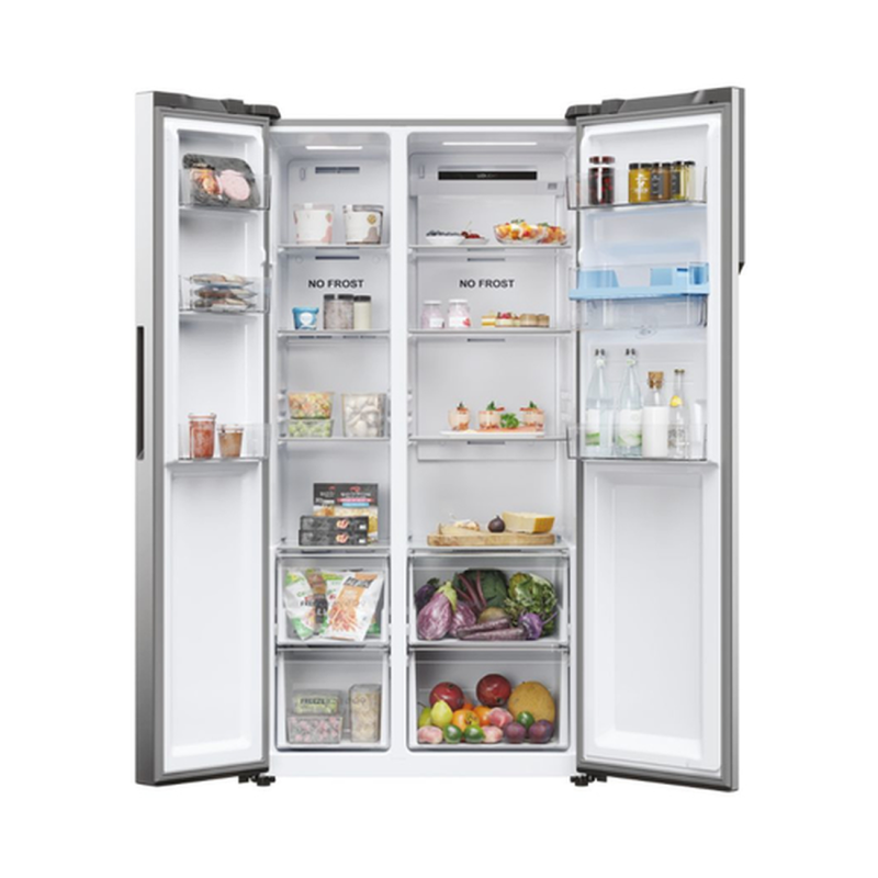 HAIER SBS HSR5918DWMP SERIE3 90CM NF 511L INOX