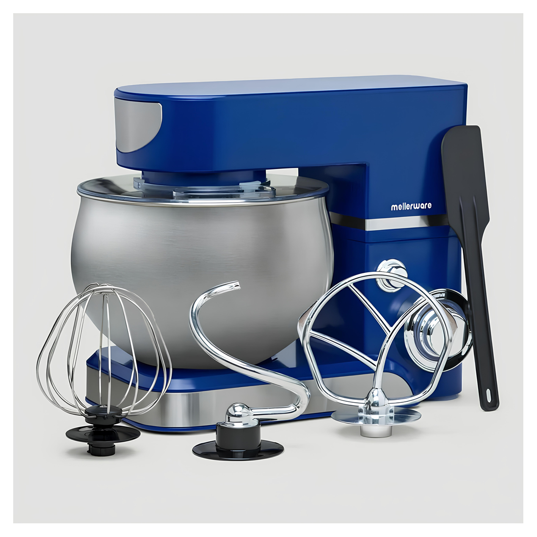 Mellerware Robot Pétrin Twist Bleu 1000W 6 Vitesses Bol Inox 5L