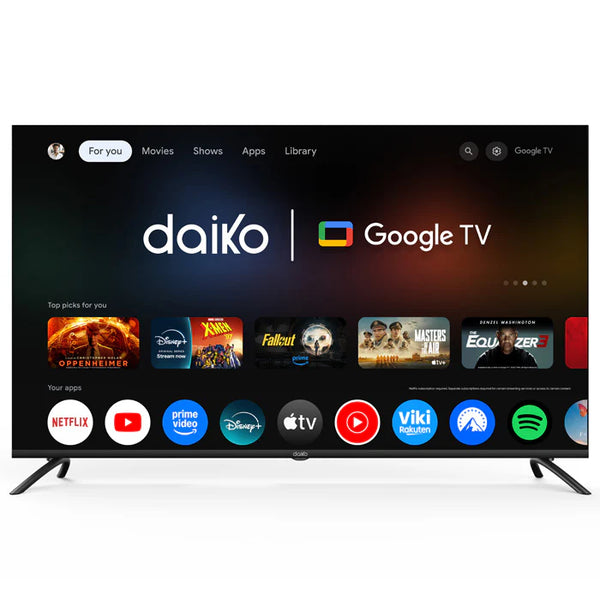 QLED Google Gaming TV 120 Hz 55" SMART Metal Frameless 4K DAIKO®