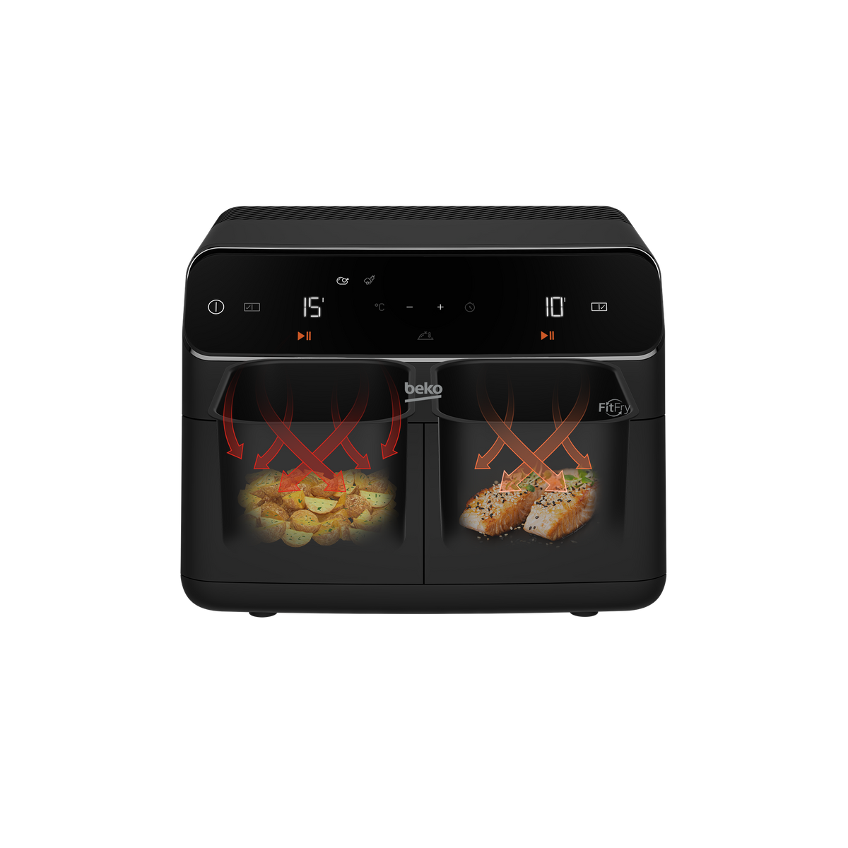 BEKO AIR FRYER FRL 5388 B 2EN1 Panneau Digital 8.5L