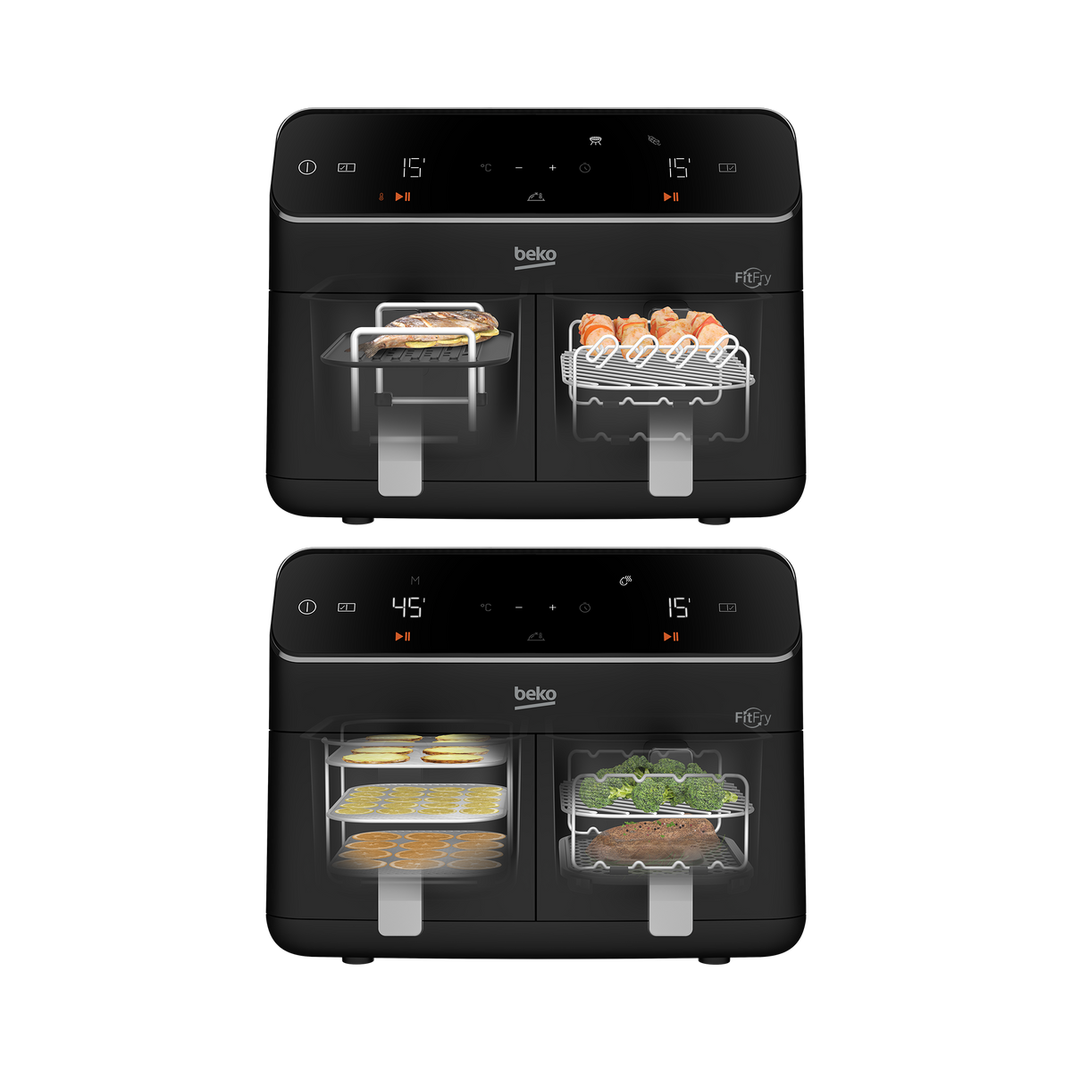BEKO AIR FRYER FRL 5388 B 2EN1 Panneau Digital 8.5L