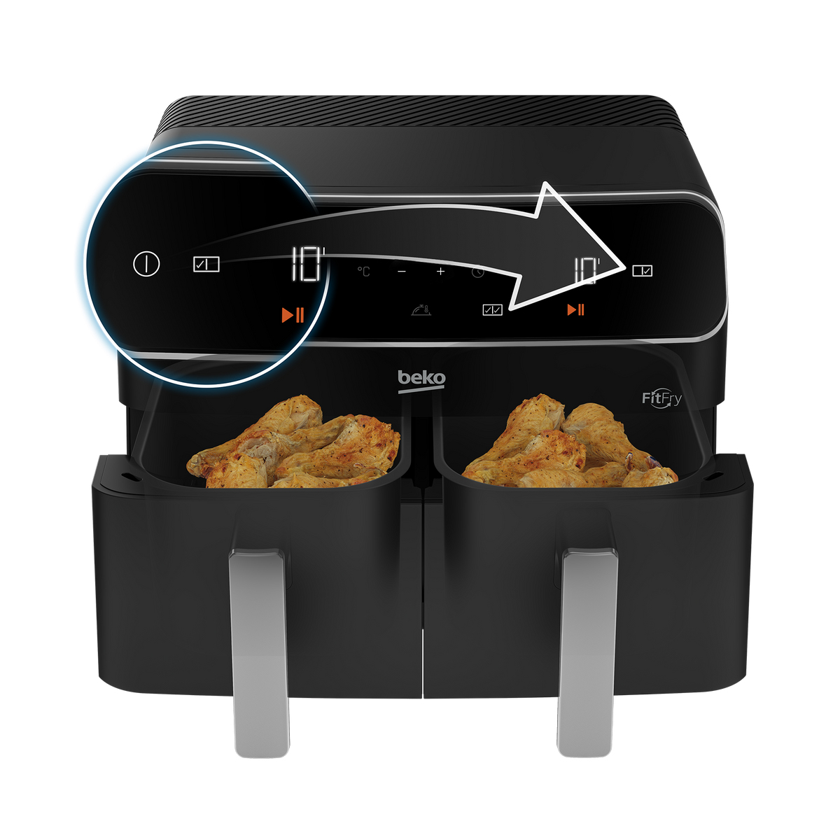 BEKO AIR FRYER FRL 5388 B 2EN1 Panneau Digital 8.5L