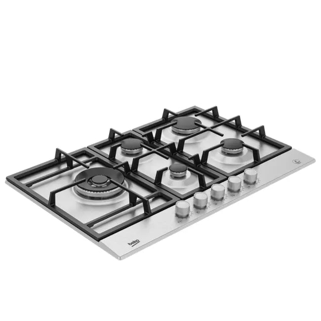 Plaque de cuisson BEKO HIAL75325SX GAZ 75CM 5 FEUX INOX